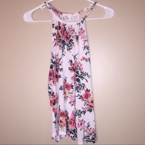 Floral Halter Tank Top